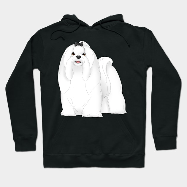 Maltese Dog Hoodie by millersye